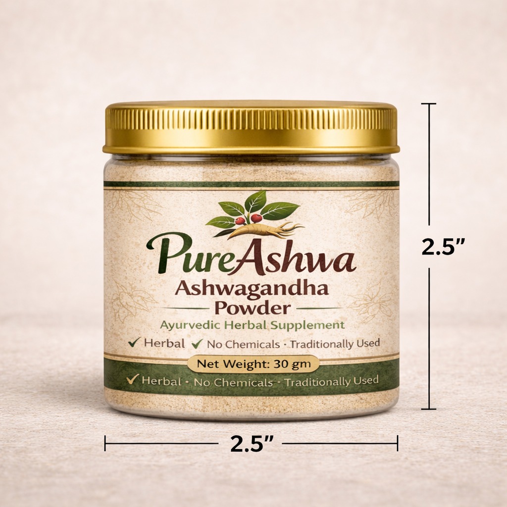 PureAshwa jar dimensions